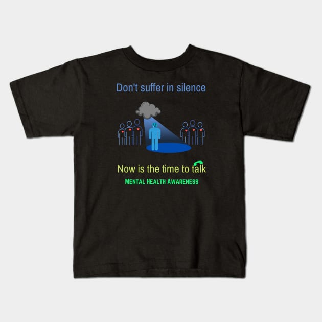 Don't suffer in silence Kids T-Shirt by InspiredCreative